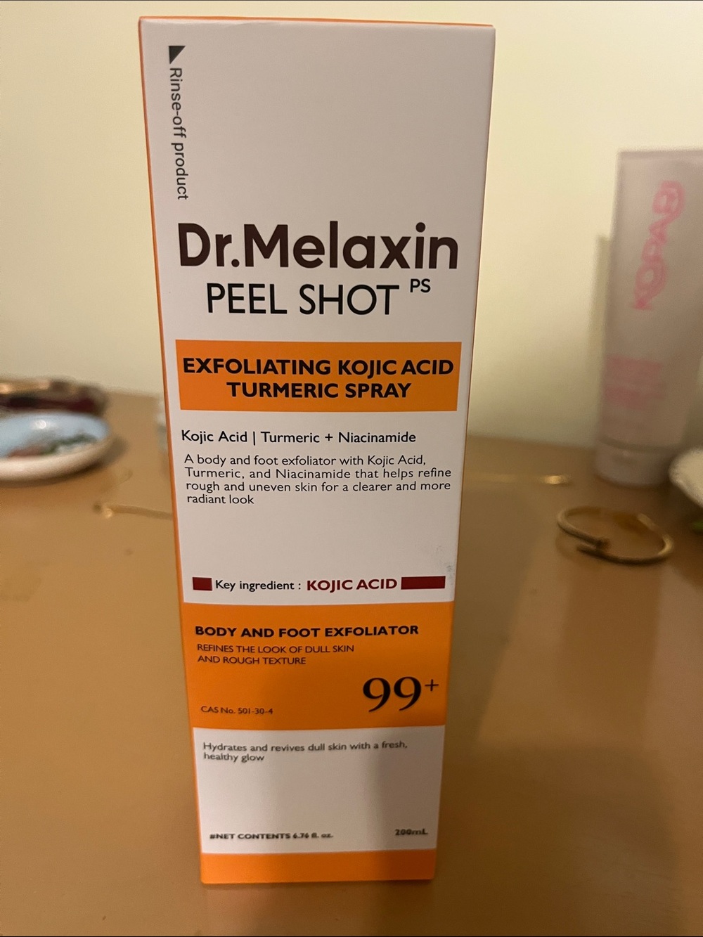 Dr. Melaxin Peel Shot Exfoliating Kojic Acid Turmeric Spray - Orange